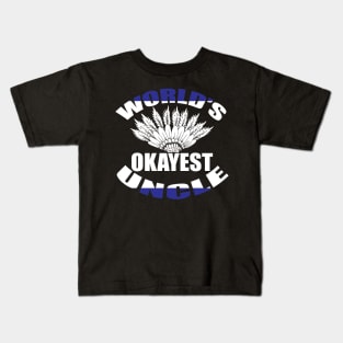 World's okay est uncle tee design birthday gift graphic Kids T-Shirt